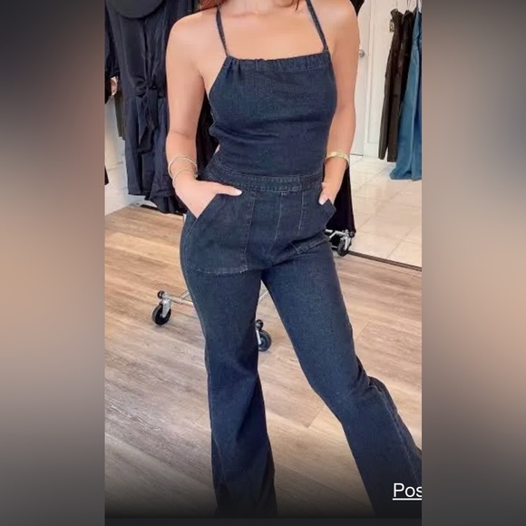 Posh Hawaii Halter Jumpsuit in size small - Picture 2 of 2